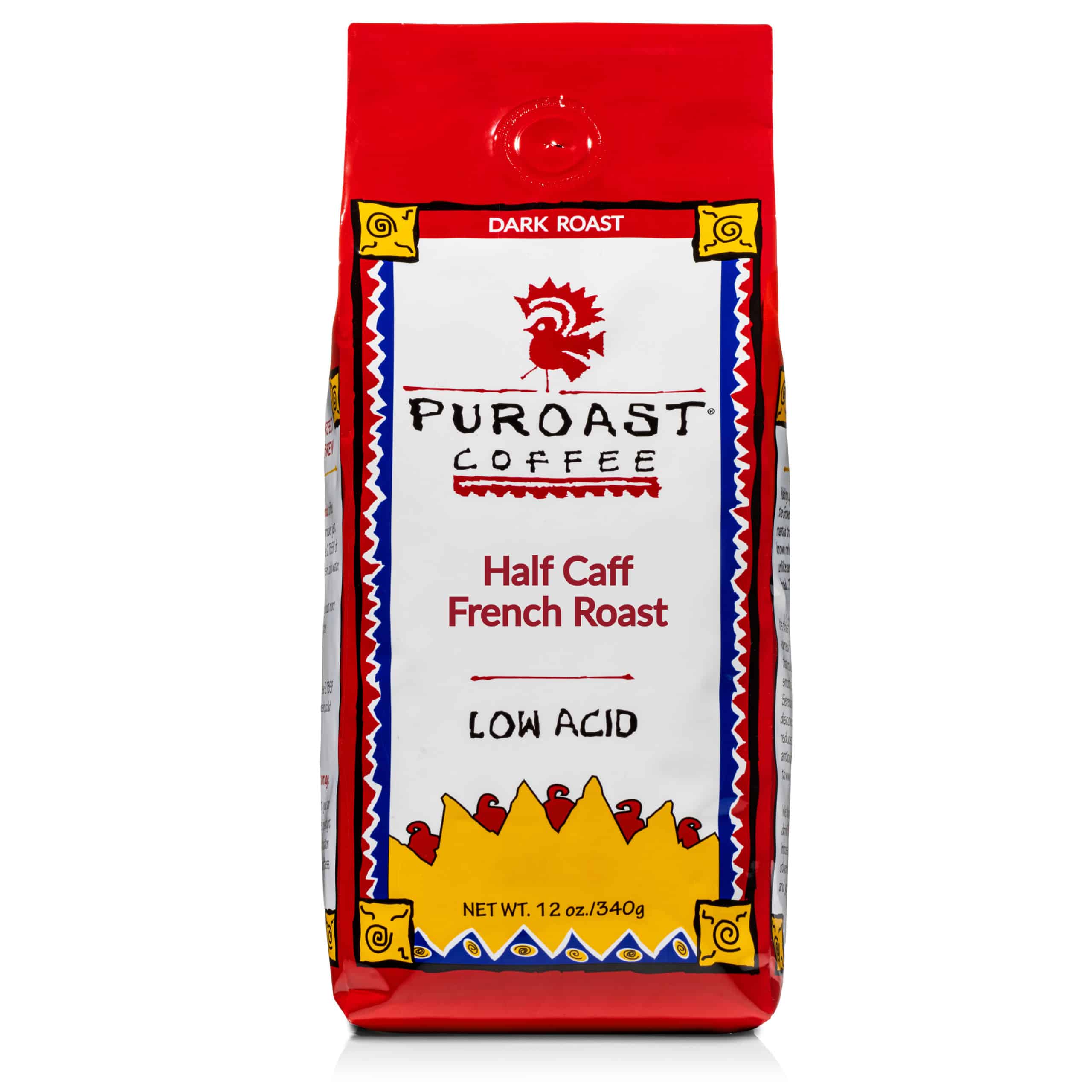 Person working at desk with Puroast low acid coffee — gut health and productivity guide | Puroast