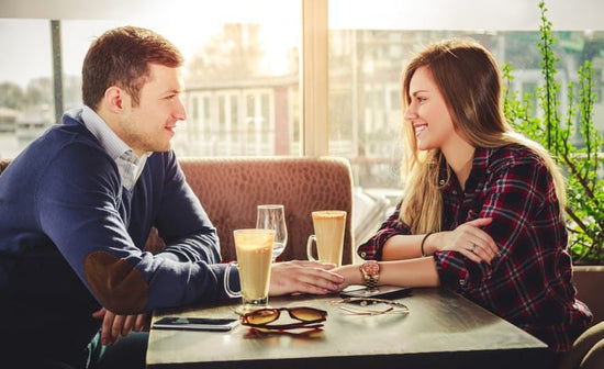 Approaching  a Woman at the Coffeehouse